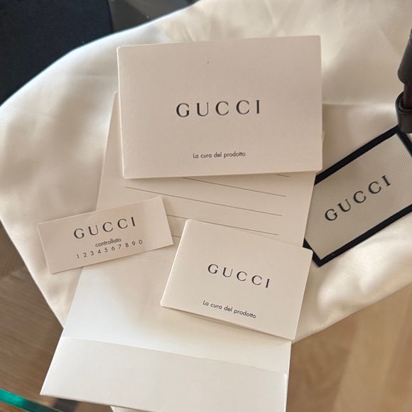 Gucci Tan Monogram Drawstring Backpack - Picture 16 of 16